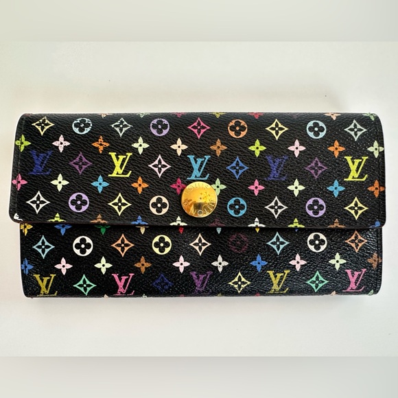 Authentic Louis Vuitton Monogram Multicolor Sarah Wallet 
Pre loved - Picture 2 of 12